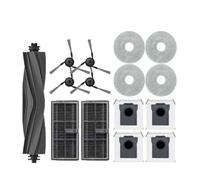 Kit accessori di ricambio 15 pezzi, compatibile con Dreame Mova P70 Pro Ultra, 1 spazzola principale, 4 laterali, 4 panni, 2 filtri Hepa, 4 sacchetti