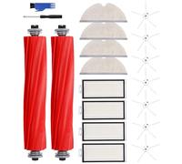 Kit Accessori di ricambio Compatibile con Roborock Q7/ Q7+/Q7 Max/Q7 Max+ Aspirapolvere, 2 Spazzola Principali, 4 HEPA Filtri, 4 Panni Mop, 7 Spazzola Laterale, Spazzole Filtro per Roborock Q7 Max