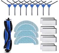 Kit accessori di ricambio per robot aspirapolvere Cecotec Conga 1090 1790 - 1 spazzola principale, 8 filtri HEPA, 8 spazzole laterali, 3 panni - per Conga 1990 1099 1760 1970