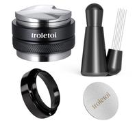Kit Accessori Espresso 54 mm, Tamper, Distributore Caffè 2 in 1, WDT