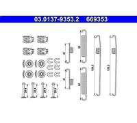 Kit accessori, ganasce freno ATE 03.0137-9353.2 per SUBARU JUSTY IV 1 2007-2012