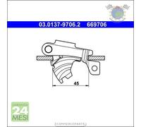 Kit accessori ganasce freno ATE per CITROEN JUMPER I FIAT DUCATO PEUGEOT BOX #wx