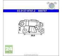 Kit accessori ganasce freno ATE Posteriore per CITROEN JUMPER II FIAT DUCATO #wy