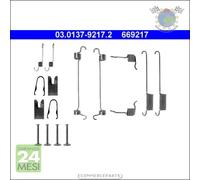 Kit accessori ganasce freno ATE Posteriore per FORD COURIER FIESTA ESCORT PUMA