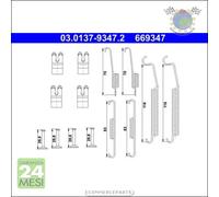 Kit accessori ganasce freno ATE Posteriore per MITSUBISHI COLT VI SMART FORFOUR