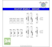 Kit accessori ganasce freno ATE Posteriore per TOYOTA HILUX
