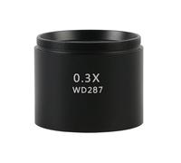 kit accessori microscopio camera preparazione vetr Lente di Barlow ausiliaria for microscopio 0,3X/0,5X/0,7X/0,75X/1,5X/2X Attacco filettato da 48 mm accessori per microscopi (Color : 0.3X)