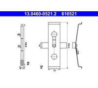 Kit accessori, Pastiglia freno Assale anteriore per AUDI CUPRA SEAT A3 ATECA FOR