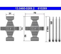 Kit accessori, Pastiglia freno Assale anteriore per MERCEDES-BENZ CLASSE C CLASS
