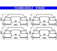 Kit accessori, Pastiglia freno Assale anteriore per RENAULT KANGOO KANGOO / GRAN