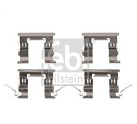 Kit accessori, Pastiglia freno FEBI 182542 per TIIDA Hatchback 1.6 2007-