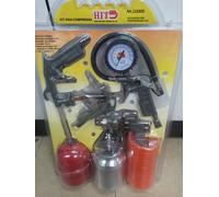 KIT ACCESSORI PER COMPRESSORE ARIA COMPRESSA AEROGRAFO MANOMETRO TUBO SET 5pz