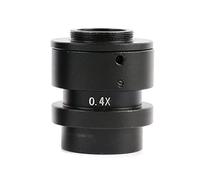 Kit accessori per microscopio 0. 4x 1x Adattatore for oculare di lenti monoculari industriali for la fotocamera for microscopio 20 0x/500x Lente Vetrini per microscopio (Color : 0.4X)
