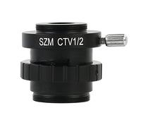 Kit accessori per microscopio 0. 5x 0,35x 1x c- Monte lente SZM 1/2 1/3 CTV Adattatore for microscopio stereo trinoculare Vetrini per microscopio (Color : SZM CTV 1-2)