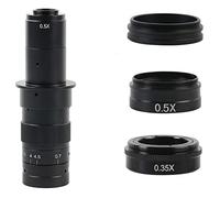 Kit accessori per microscopio 0. 5x 2x 0.35x 1x Videocamera for microscopio video. Vetrini per microscopio (Color : 63x-90x-180x)