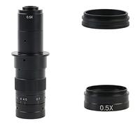 Kit accessori per microscopio 0. 5x 2x 0.35x 1x Videocamera for microscopio video. Vetrini per microscopio (Color : 90x-180x)