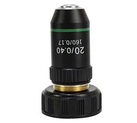 Kit accessori per microscopio 195 Obiettivo acromatico nero 4x 10x 20x 40x 60x 100x RMS 20. Parti oggettive da 2 mm Vetrini per microscopio (Warna : 20X)