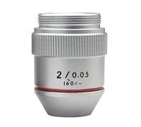 Kit accessori per microscopio 1pc 195 1x 2x Lente obiettivo acromatico for microscopio biologico Vetrini per microscopio (Warna : 2X)