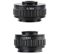 Kit accessori per microscopio 1x 0.35x 0,5x c Adattatore for lenti for montaggio, fotocamera regolabile for microscopio stereo trinoculare Vetrini per microscopio (Color : 0.35 xwith 0.5x)