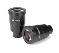 Kit accessori per microscopio 2 PCS WF20X/1 Ottimo oculare del microscopio stereo da 0 mm oculare di punta di eye alto 30 mm Vetrini per microscopio
