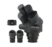 Kit Accessori per microscopio 3. 5X 7X 45x 90x Accessori for la Testa del microscopio Stereo binoculare WF10X/2 OCCOLI 0MM 0. 5X 2X Lice Barlow Vetrini per microscopio (Color : 7)