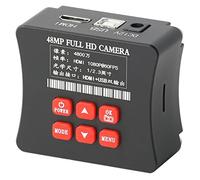 Kit accessori per microscopio 4 8MP 2K Videocamera for microscopio video 3 5mm 6-60mm Grande lente a fuoco visivo Vetrini per microscopio (Color : B Camera)