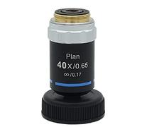 Kit accessori per microscopio 4x 10x 20x 40x 100x Lente obiettivo a infinito acromatico con RMS Montaggio Vetrini per microscopio (Warna : 40X)