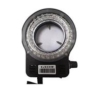 Kit accessori per microscopio 56 PORTATO Luce al microscopio Light illuminatore a anello bianco regolabile Vetrini per microscopio (Warna : Black Shell)