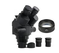 Kit accessori per microscopio 7x-45x 3.5x-90x Testa del microscopio trinoculare stereo focale Simul 0. 3x 0,5x 0,7x 1x 1.5x 2.0x Lente ausiliaria Vetrini per microscopio (Color : 7X-90X 2X Lens)