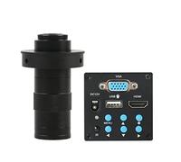 Kit accessori per microscopio Camera microscopio video da 1/2 "1080p 10 0x 130x 180x 200x 300x 500x C LENS MOUNT ZOOM Vetrini per microscopio (Color : With 130x lens)