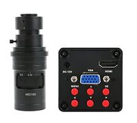 Kit accessori per microscopio IMX307 13MP 1080p HDMI VGA Lente C-Mount Caloscopio Video Microscopio Video PORTATO Luce Vetrini per microscopio (Color : With 200X Lens)