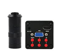 Kit accessori per microscopio IMX307 13MP 1080p HDMI VGA Lente C-Mount Caloscopio Video Microscopio Video PORTATO Luce Vetrini per microscopio (Color : With 100X Lens)