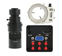 Kit accessori per microscopio IMX307 13MP 1080p HDMI VGA Lente C-Mount Caloscopio Video Microscopio Video PORTATO Luce Vetrini per microscopio (Color : With 200X Lens Light)