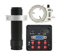 Kit accessori per microscopio IMX307 13MP 1080p HDMI VGA Lente C-Mount Caloscopio Video Microscopio Video PORTATO Luce Vetrini per microscopio (Color : With 130X Lens Light)