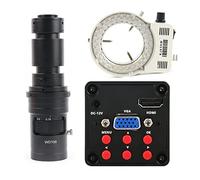 Kit accessori per microscopio IMX307 13MP 1080p HDMI VGA Lente C-Mount Caloscopio Video Microscopio Video PORTATO Luce Vetrini per microscopio (Color : With 500X Lens Light)
