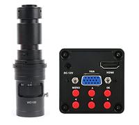 Kit accessori per microscopio IMX307 13MP 1080p HDMI VGA Lente C-Mount Caloscopio Video Microscopio Video PORTATO Luce Vetrini per microscopio (Color : With 500X Lens)