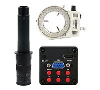 Kit accessori per microscopio IMX307 13MP 1080p HDMI VGA Lente C-Mount Caloscopio Video Microscopio Video PORTATO Luce Vetrini per microscopio (Color : With 300X Lens Light)
