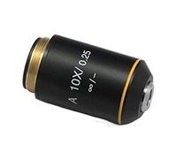 Kit accessori per microscopio Obiettivo acromatico Infinity 4X 10X 20X 40X 60X 100X Infinity Sistema for microscopio Vetrini per microscopio (Color : 10X)