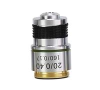 Kit accessori per microscopio RMS 20. 2 mm 4x 10x 40x Lente obiettivo acromatico for biologico Vetrini per microscopio (Warna : 20X)