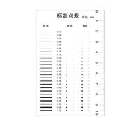 Kit accessori per microscopio Scheda di confronto graffi standard punto righe riga di pellicola Diametro dei punti: 0,01-1 mm.Spessore della linea: 0,10-1 mm.Dimensione: 100x65mm. Materiale: animale d