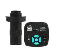 Kit accessori per microscopio UHD 4K 1080P 48MP Video Lab HDMI USB Fotocamera for microscopio 10 0x 130x 180x 200x 300x 500x Zoom C Monte PORTATO Luce Vetrini per microscopio
