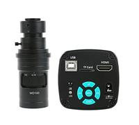 Kit accessori per microscopio UHD 4K 1080P 48MP Video Lab HDMI USB Fotocamera for microscopio 10 0x 130x 180x 200x 300x 500x Zoom C Monte PORTATO Luce Vetrini per microscopio