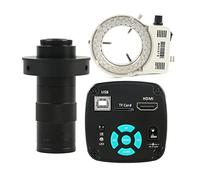 Kit accessori per microscopio UHD 4K 1080P 48MP Video Lab HDMI USB Fotocamera for microscopio 10 0x 130x 180x 200x 300x 500x Zoom C Monte PORTATO Luce Vetrini per microscopio