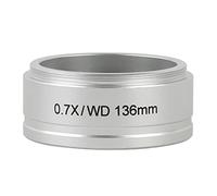 Kit Accessori per microscopio WD 0,5X 0,7X 2X Interfaccia ausiliaria Obiettivo M55 for Il microscopio Stereo binoculare trinoculare 0850 SMZ645 745 Vetrini per microscopio (Color : 0.7X 2X)