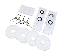 KIT ACCESSORI PER MIDEA PER V12 PER Eureka J12 Ultra Robot Aspirapolvere, 4 Spazzole Laterali 4 Mops 4 Sacchi Polvere Filtro, Ricambi per Casa Pet Hair Detriti Manutenzione Pavimento