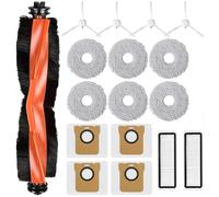 Kit accessori per robot aspirapolvere Xiaomi X20+, Saprdii 1 spazzola rotante, 4 sacchetti per la polvere, 6 panni per la pulizia, 2 filtri, 4 spazzole laterali, X20+, ricambio per robot aspirapolvere