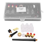 Kit accessori per torcia saldatura kit di materiale in ottone ugello di tazza di vetro 2 mm per wp9/20 argon saldatura pistola durevole design professionale facile sostituzione