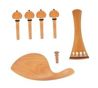 Kit accessori per violino 1 Set Cordiera Tuning Pioli Puntali Mentoniera Professionale Parti Di Violino Raccordi Colore Del Legno Per Strumenti Di Violinista