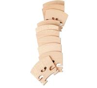 Kit accessori per violino 10PCS Legno Di Acero A Forma Di Cuore Ponti Di Violino 4/4 3/4 1/2 1/4 1/8 1/10 1/16 Corde Di Violino Di Violino Parti Accessori (Color : 10PCS 1-10)