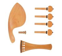 Kit accessori per violino 4 Pezzi 4/4 Kit Di Accessori Per Violino Con Cordiera Mentoniera Pioli Puntale Set Di Parti Di Riparazione Per Violino Professionale